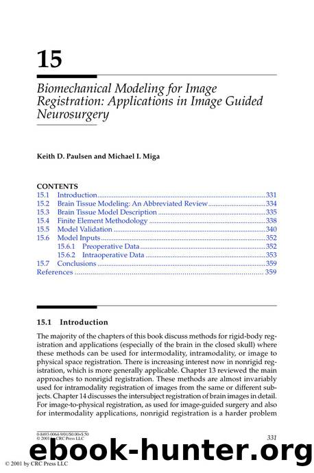 Medical Image Registration by Keith D. Paulsen & Michael I. Miga