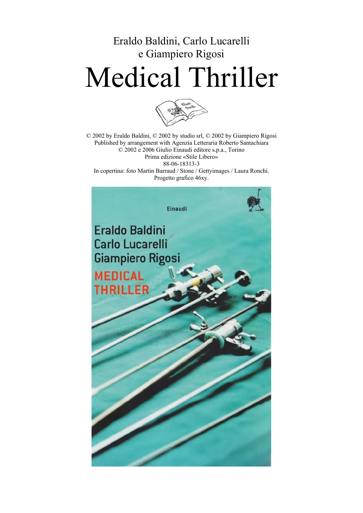 Medical Thriller by Bluebook