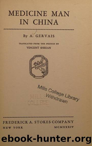 Medicine Man in China by A. Gervais
