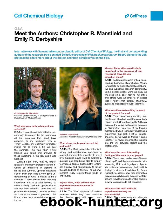 Meet the Authors: Christopher R. Mansfield and Emily R. Derbyshire by Christopher R. Mansfield & Emily R. Derbyshire