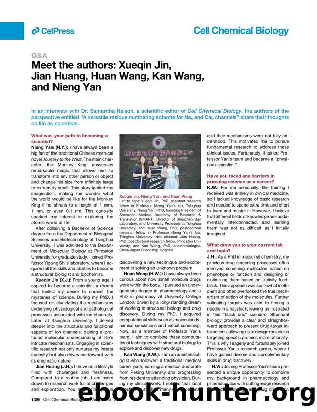 Meet the authors: Xueqin Jin, Jian Huang, Huan Wang, Kan Wang, and Nieng Yan by Xueqin Jin & Jian Huang & Huan Wang & Kan Wang & Nieng Yan