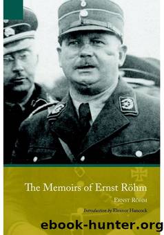 Memoirs of Ernst RÃ¶hm by Röhm Ernst