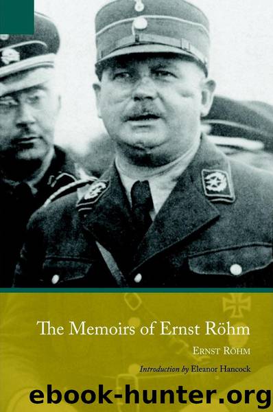 Memoirs of Ernst Röhm by Röhm Ernst