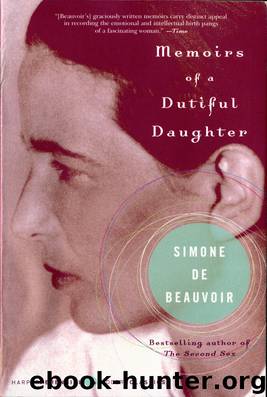 Memoirs of a Dutiful Daughter by Simone De Beauvoir