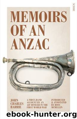 Memoirs of an Anzac by John Charles Barrie