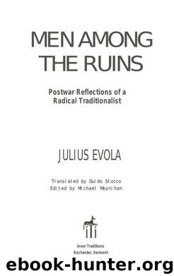 Men Among the Ruins by Julius Evola