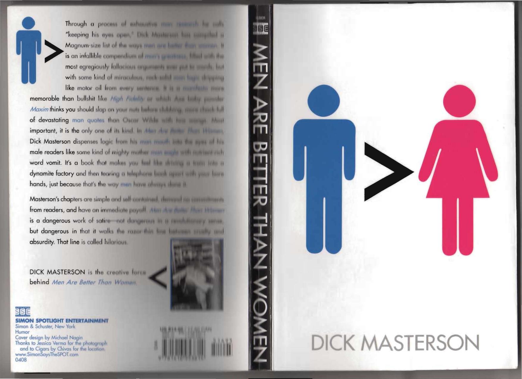 Men Are Better Than Women by Dick Masterson
