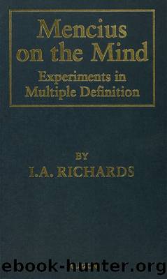 Mencius on the Mind by I. A. Richards