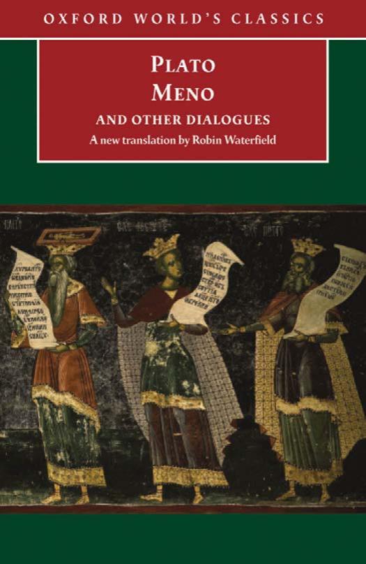Meno and other dialogues by Plato.; Waterfield Robin