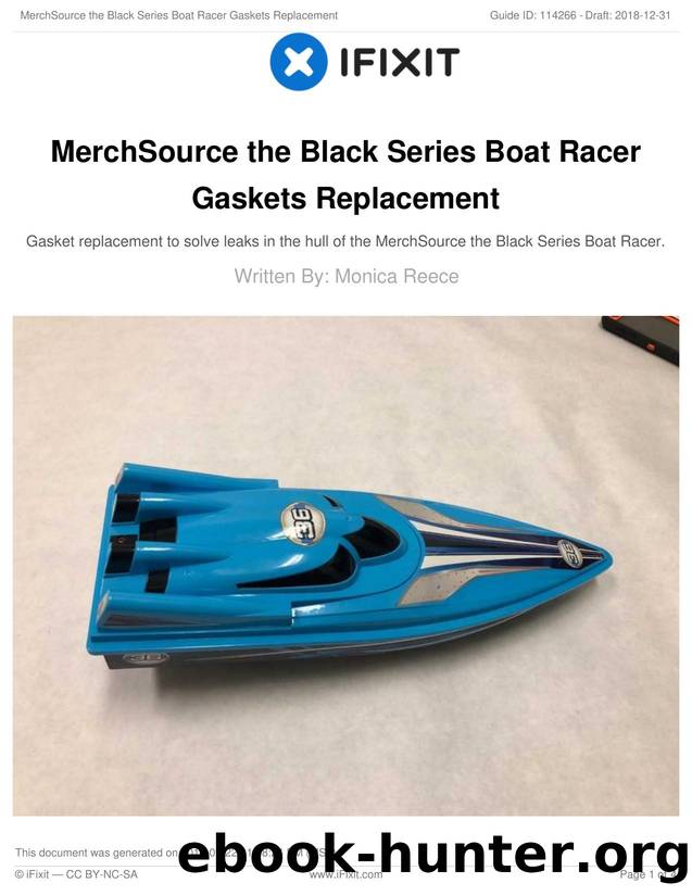 MerchSource the Black Series Boat Racer Gaskets Replacement by Unknown