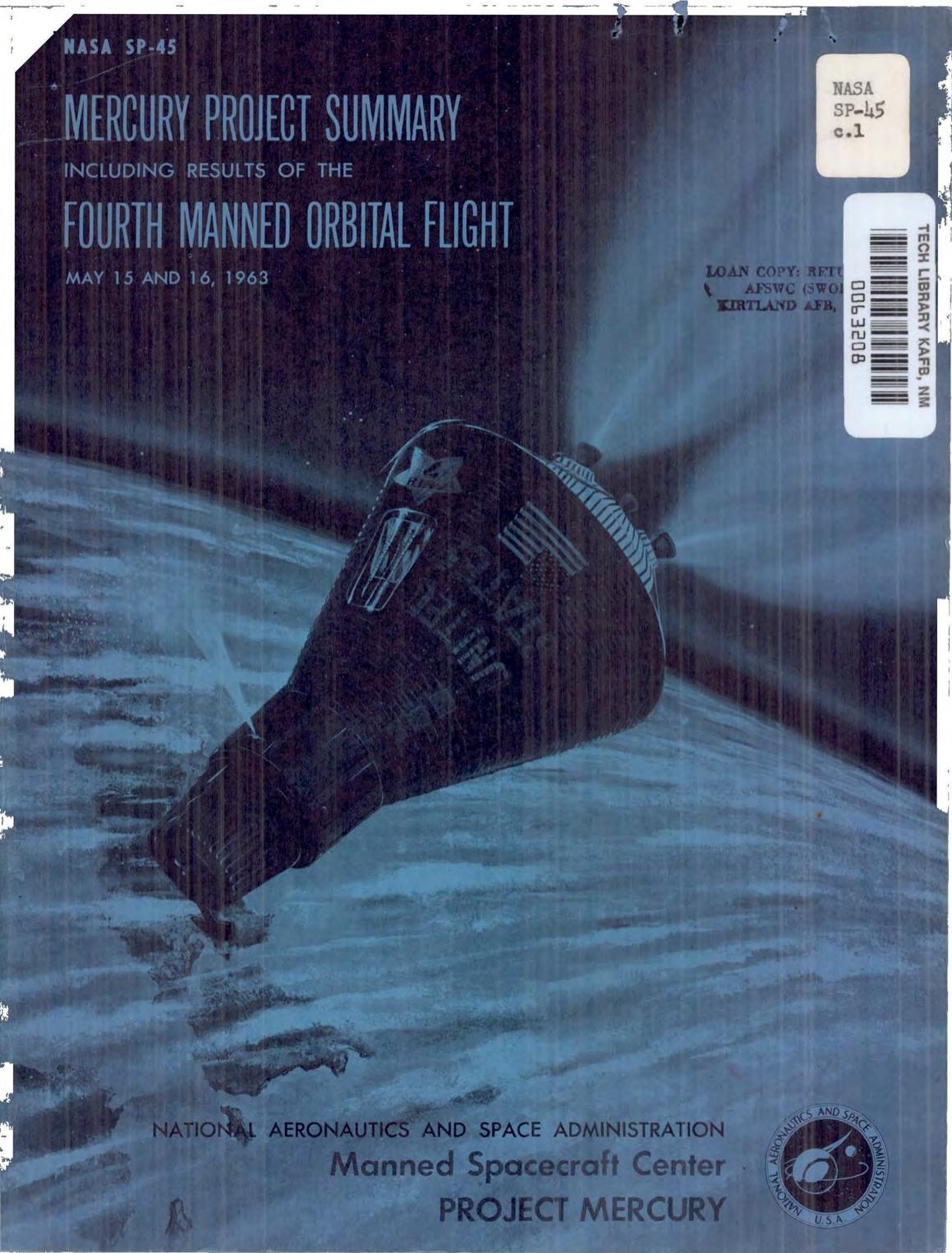 Mercury Project Summary by NASA