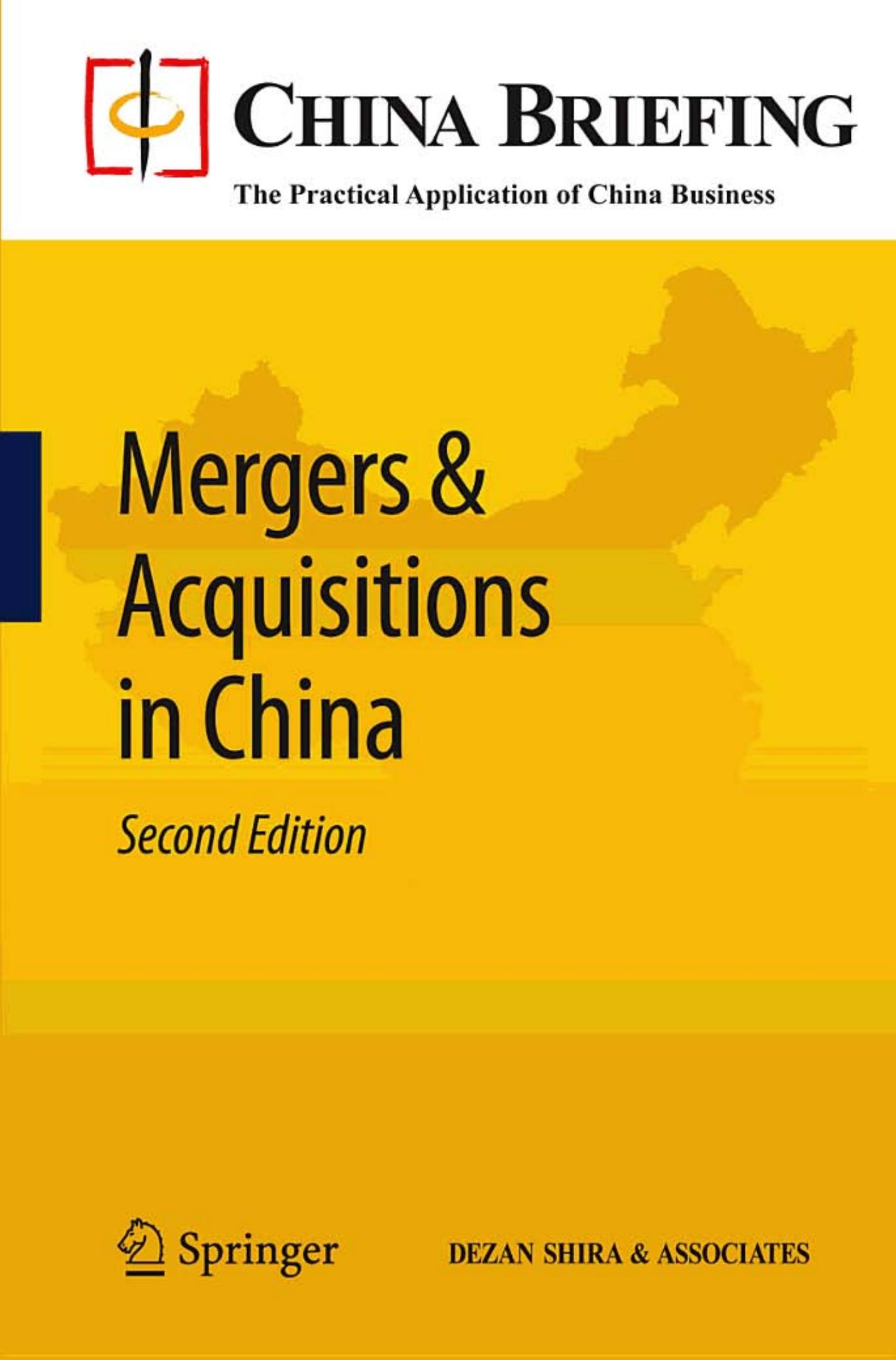Mergers & Acquisitions in China by Unknow