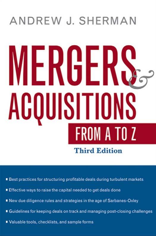 Mergers and Acquisitions from A to Z by Andrew J. Sherman