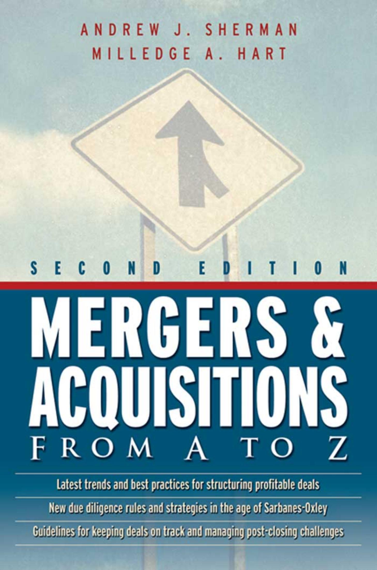 Mergers and Acquisitions from A to Z by Sherman A.J. Hart M.A