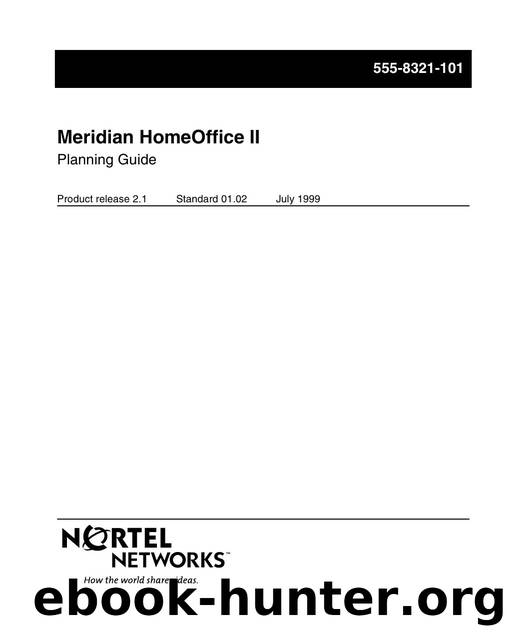 Meridian Homeoffice II Planning Guide by Unknown