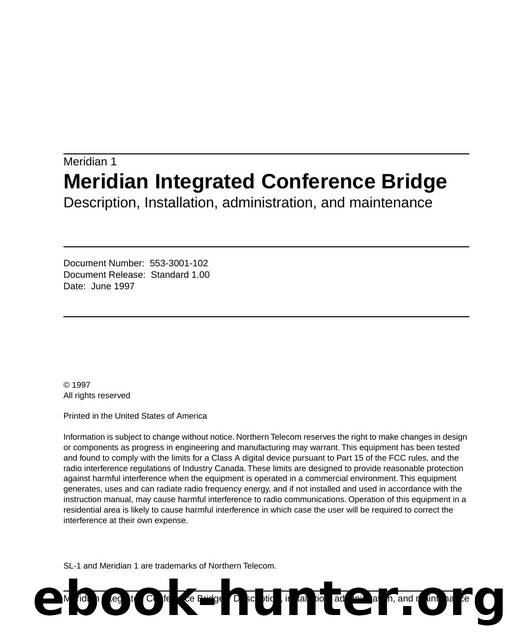 Meridian Integrated Conference Bridge by Unknown