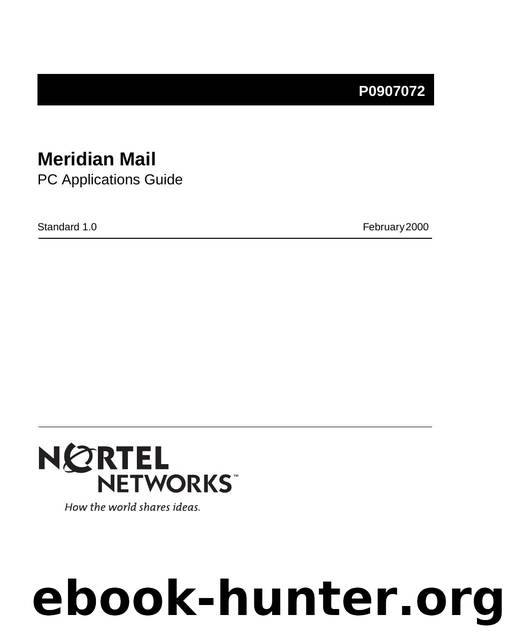 Meridian Mail PC Applications Guide by Unknown