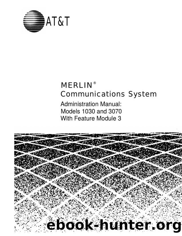 Merlin 1030 & 3070 Admin Manual Feature Module 3 by EZ Manuals