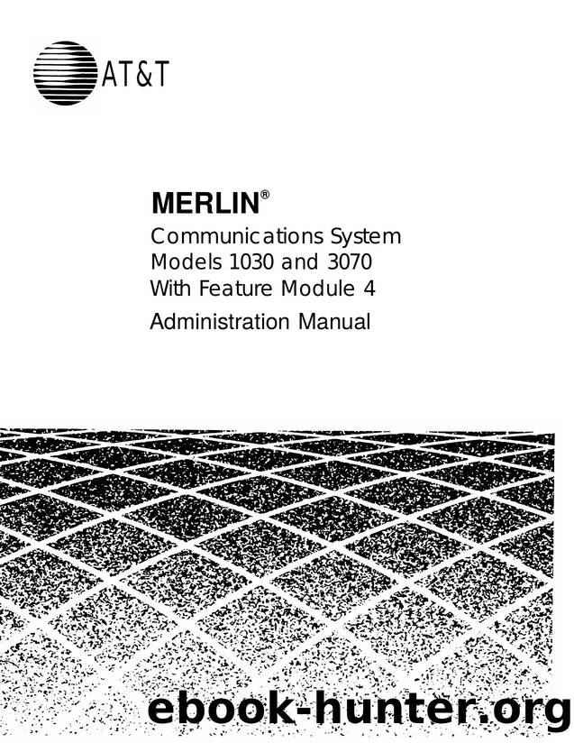 Merlin 1030 & 3070 Admin Manual Feature Module 4 by EZ Manuals