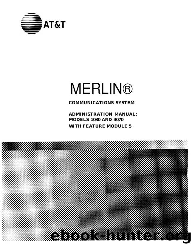 Merlin 1030 & 3070 Admin Manual Feature Module 5 by EZ Manuals