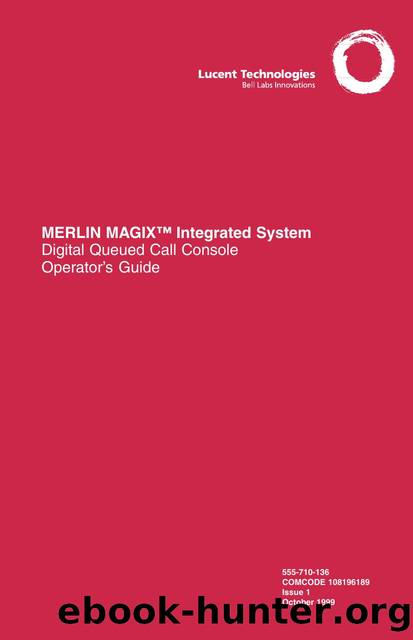 Merlin Magix Integrated System Digital Queued Call Console Op by EZ Manuals