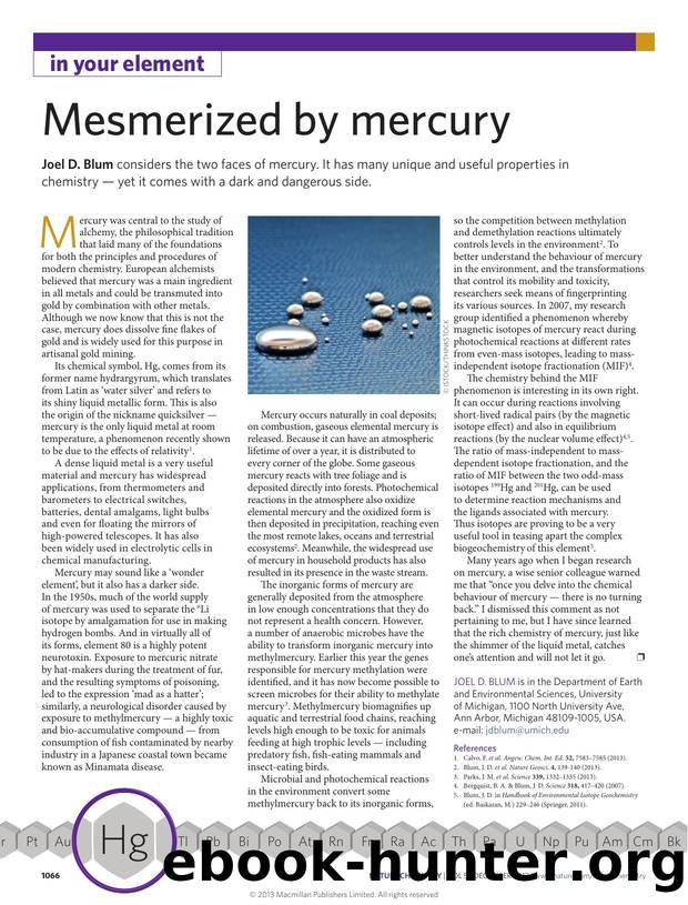 Mesmerized by mercury by Joel D. Blum