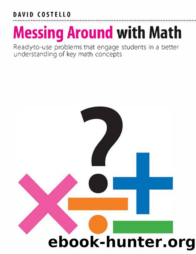 Messing Around with Math by Costello David;