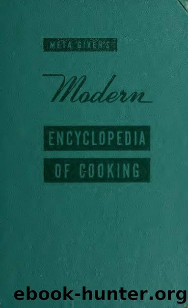 Meta Given's Modern encyclopedia of cooking by Given Meta 1888-