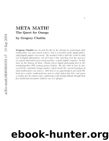 Meta_Math by Chaitin