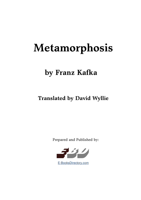 Metamorphosis by Franz Kafka