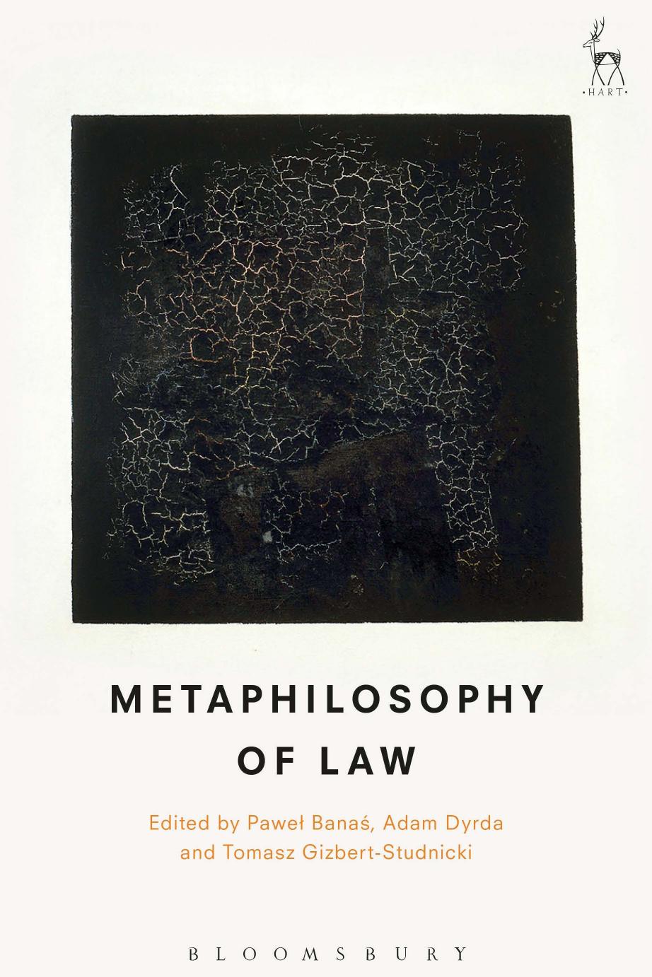 Metaphilosophy of law by Banaś Paweł; Banaś Paweł; Dyrda Adam; Gizbert-Studnicki Tomasz
