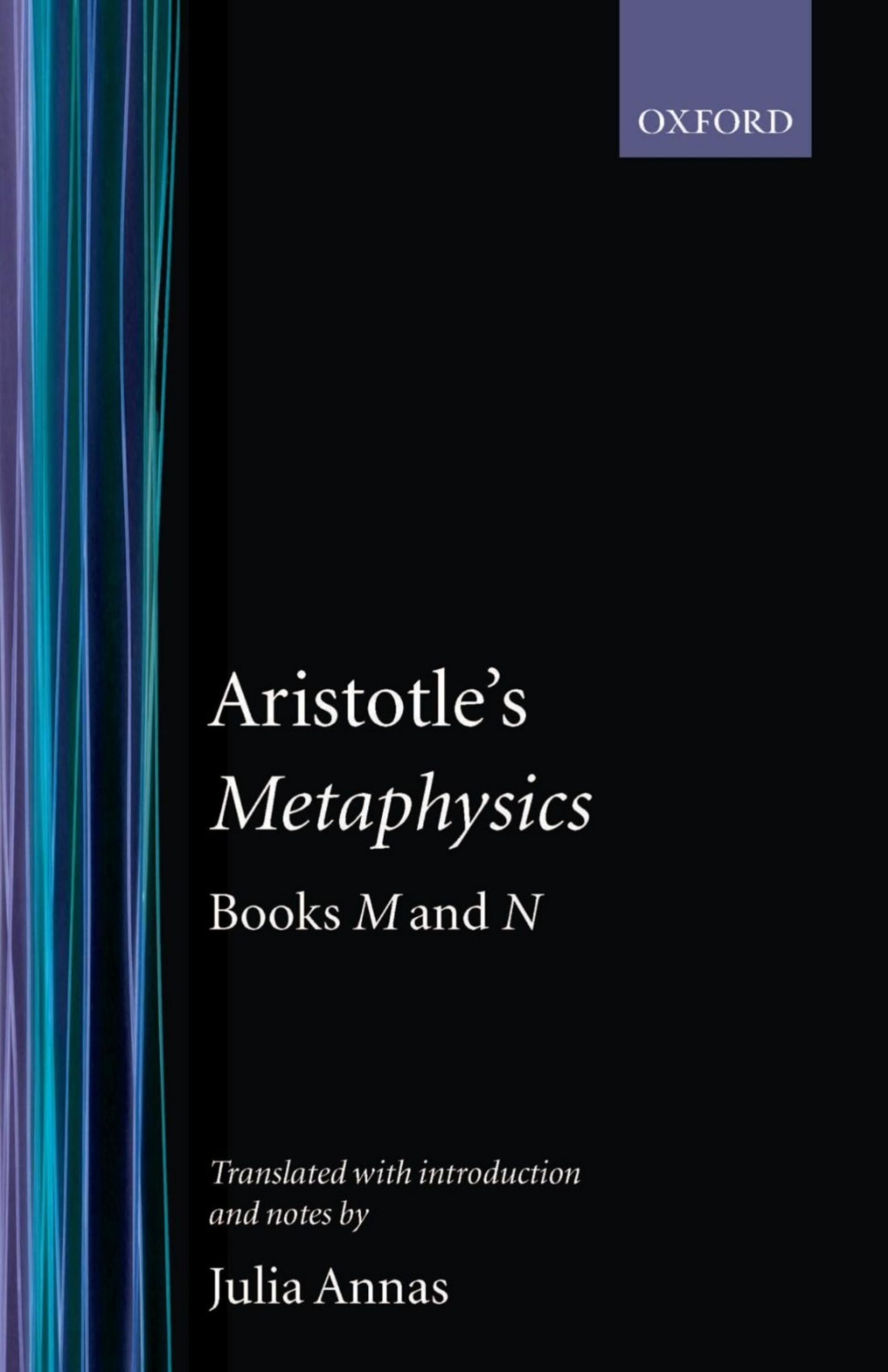 Metaphysics: Books M and N (trans. Annas) by Aristotle