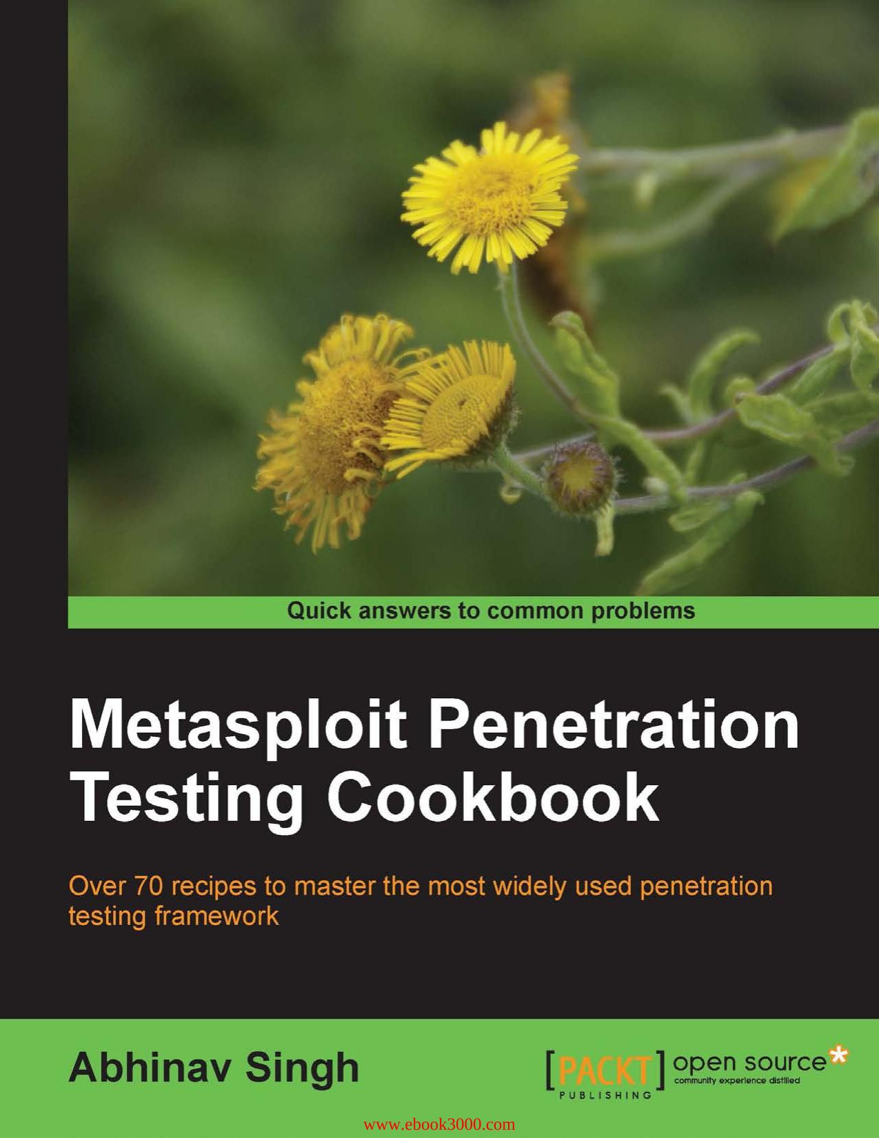 Metasploit Penetration Testing Cookbook by Unknow