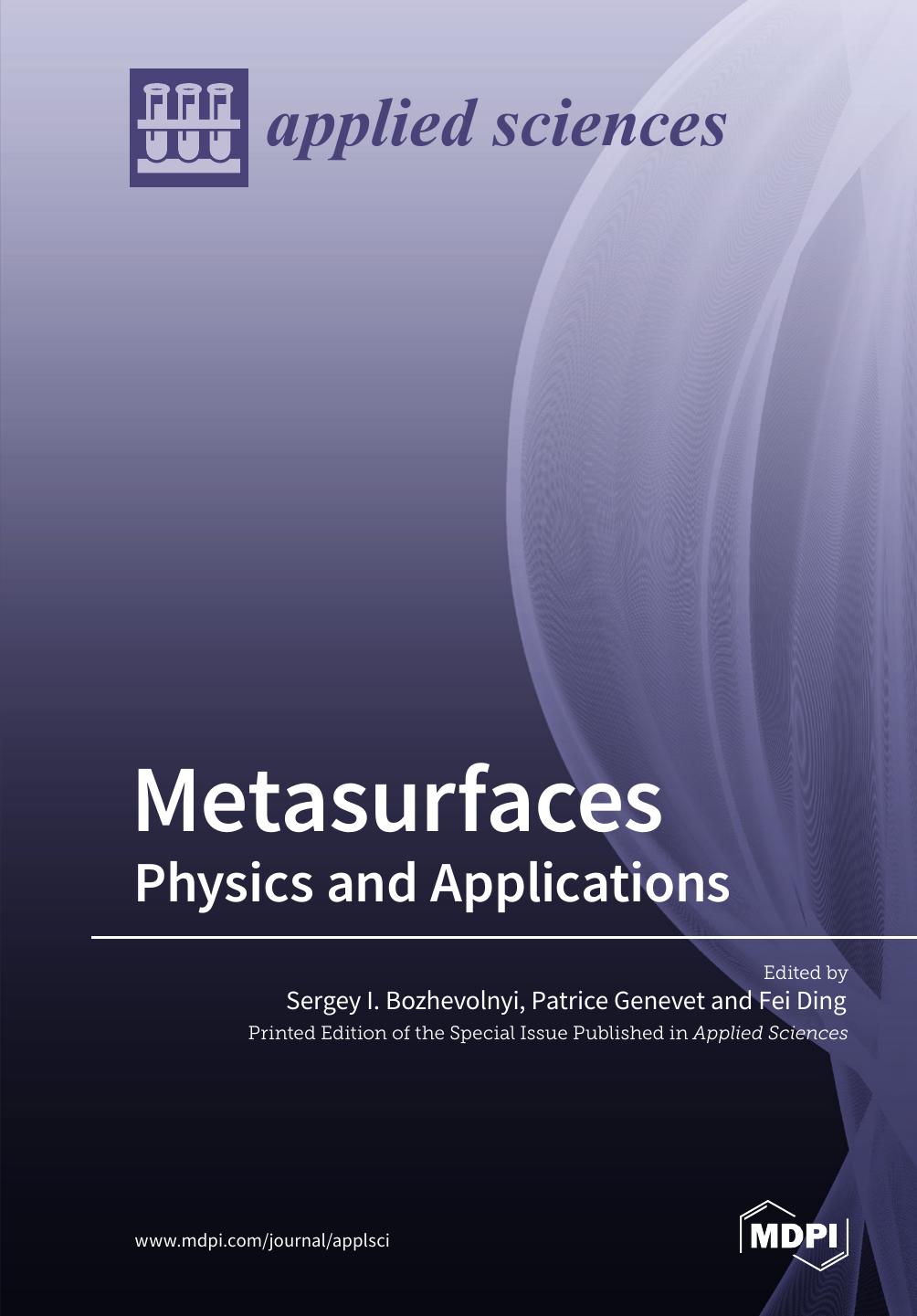 Metasurfaces: Physics and Applications by Unknow
