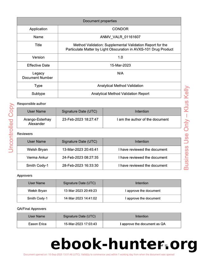 Method Transfer Report-Method Transfer Report - ANMV_VALR_01161607-0013343332.pdf by Klus Kelly