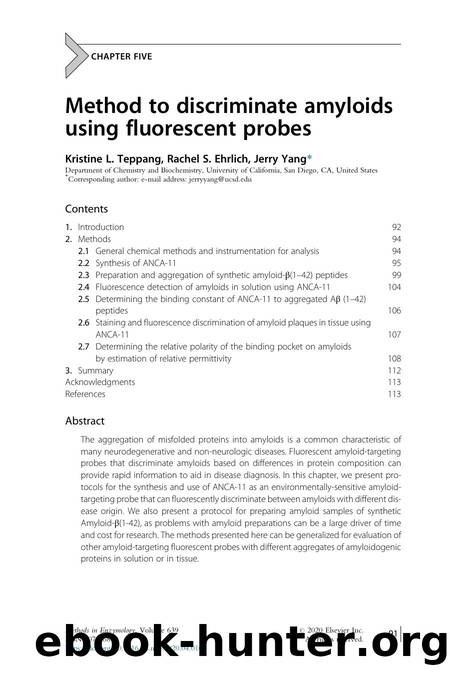 Method to discriminate amyloids using fluorescent probes by Kristine L. Teppang