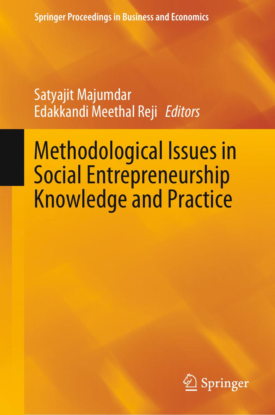 Methodological Issues in Social Entrepreneurship Knowledge and Practice by Unknow
