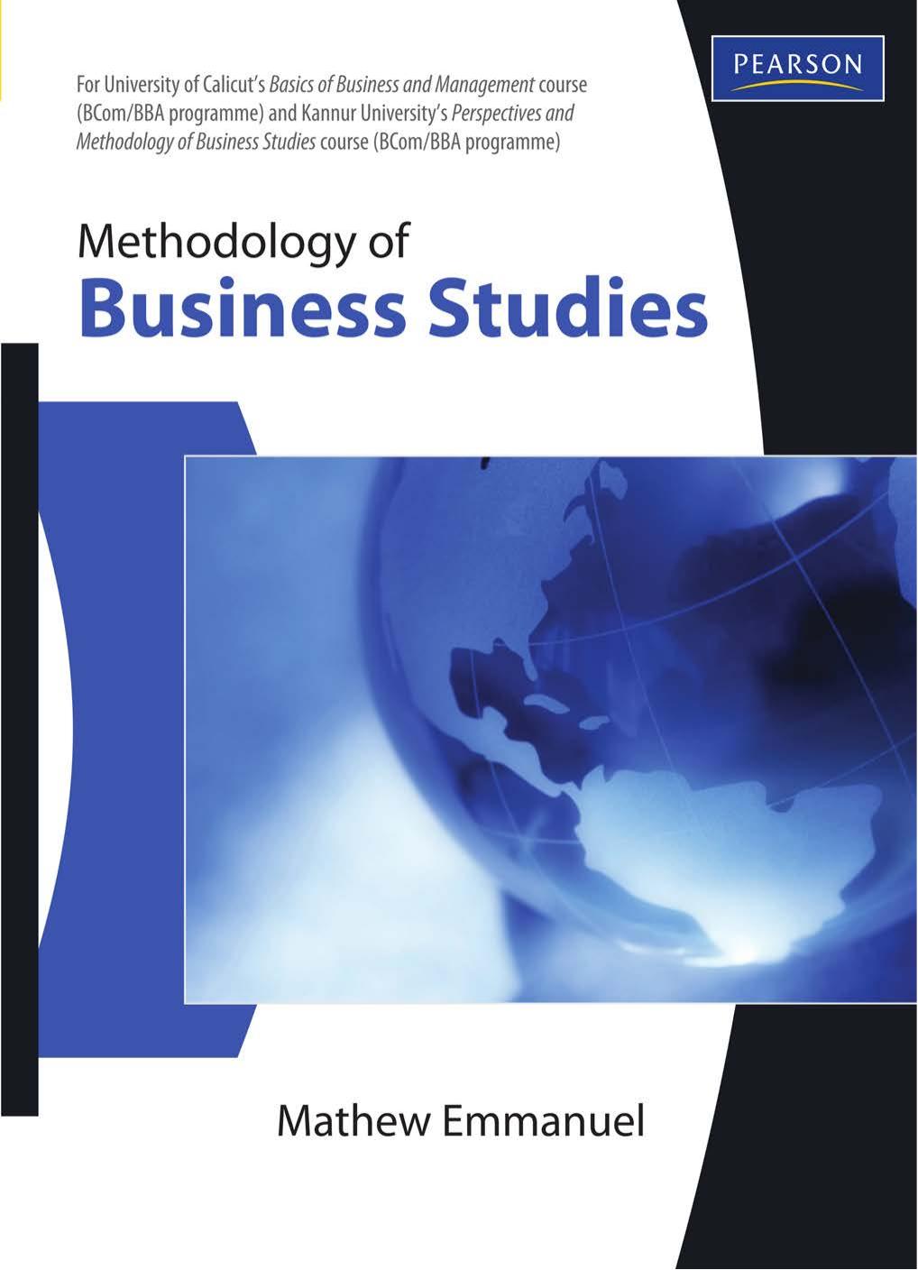Methodology of Business Studies: for Calicut and Kannur University by Mathew Emmanuel