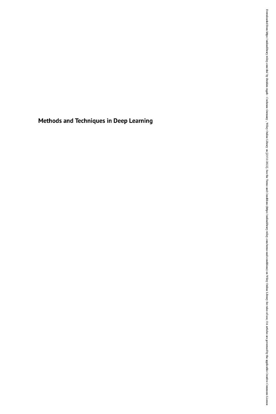 Methods and Techniques in Deep Learning by Avik Santra