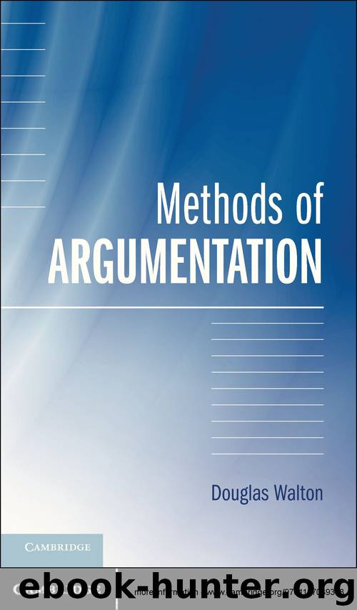 Methods of Argumentation by Walton Douglas