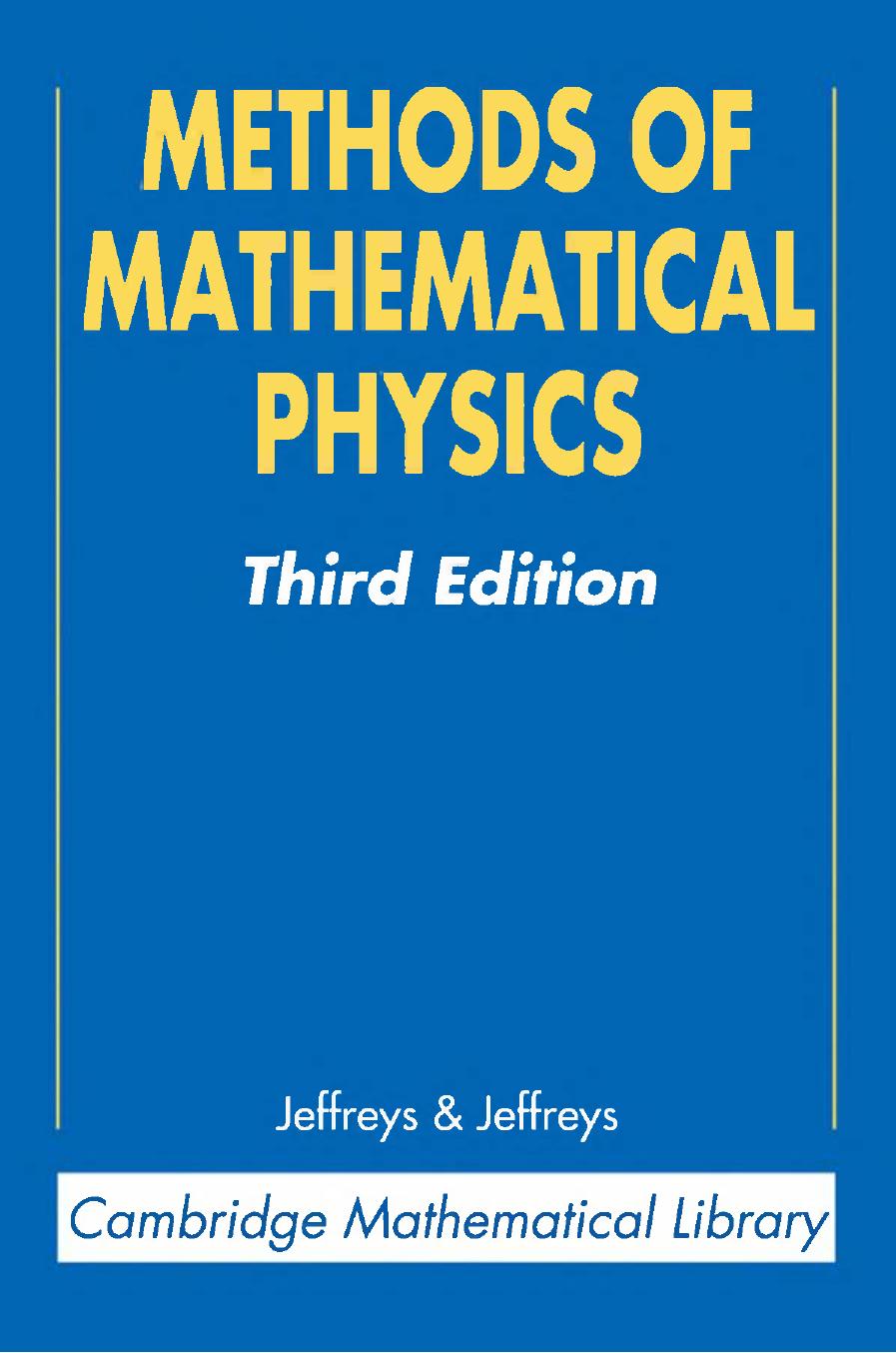 Methods of mathematical physics by Harold Jeffreys