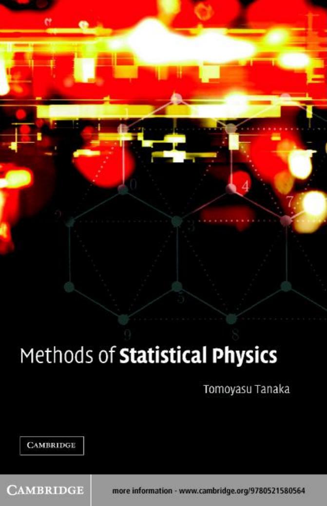 Methods of statistical physics by Tomoyasu Tanaka