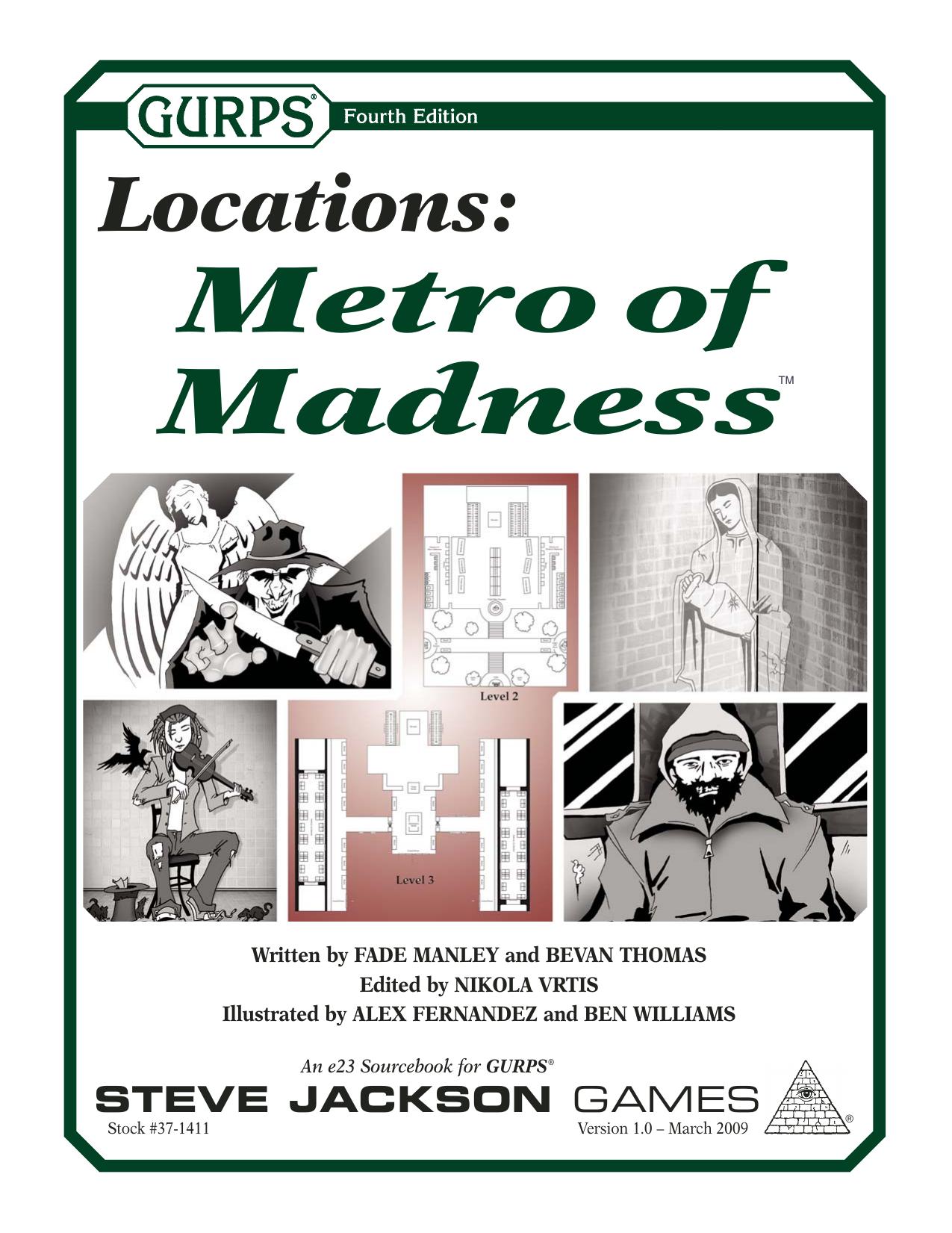 Metro of Madness by Steve Jackson Games