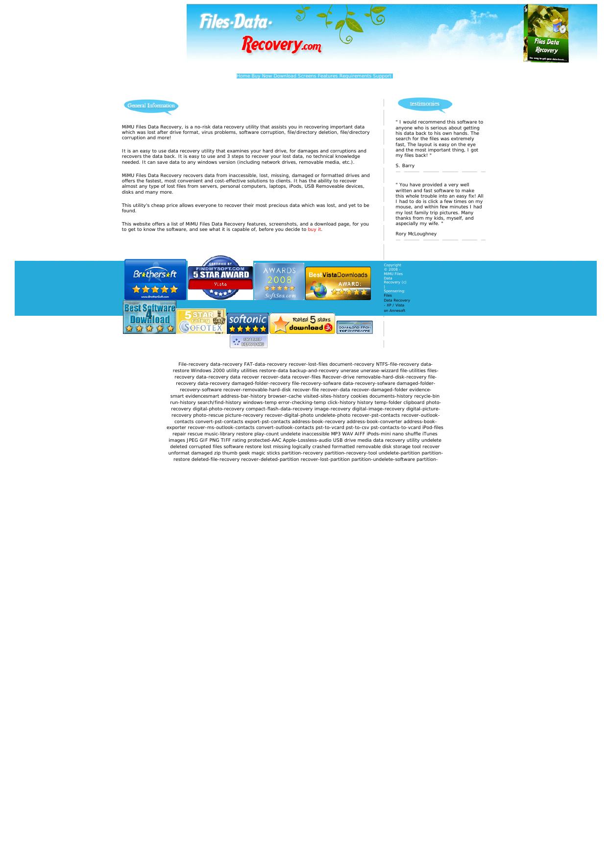 MiMU Files Data Recovery - Data Recovery Software. by Best of Kuszter's Collection