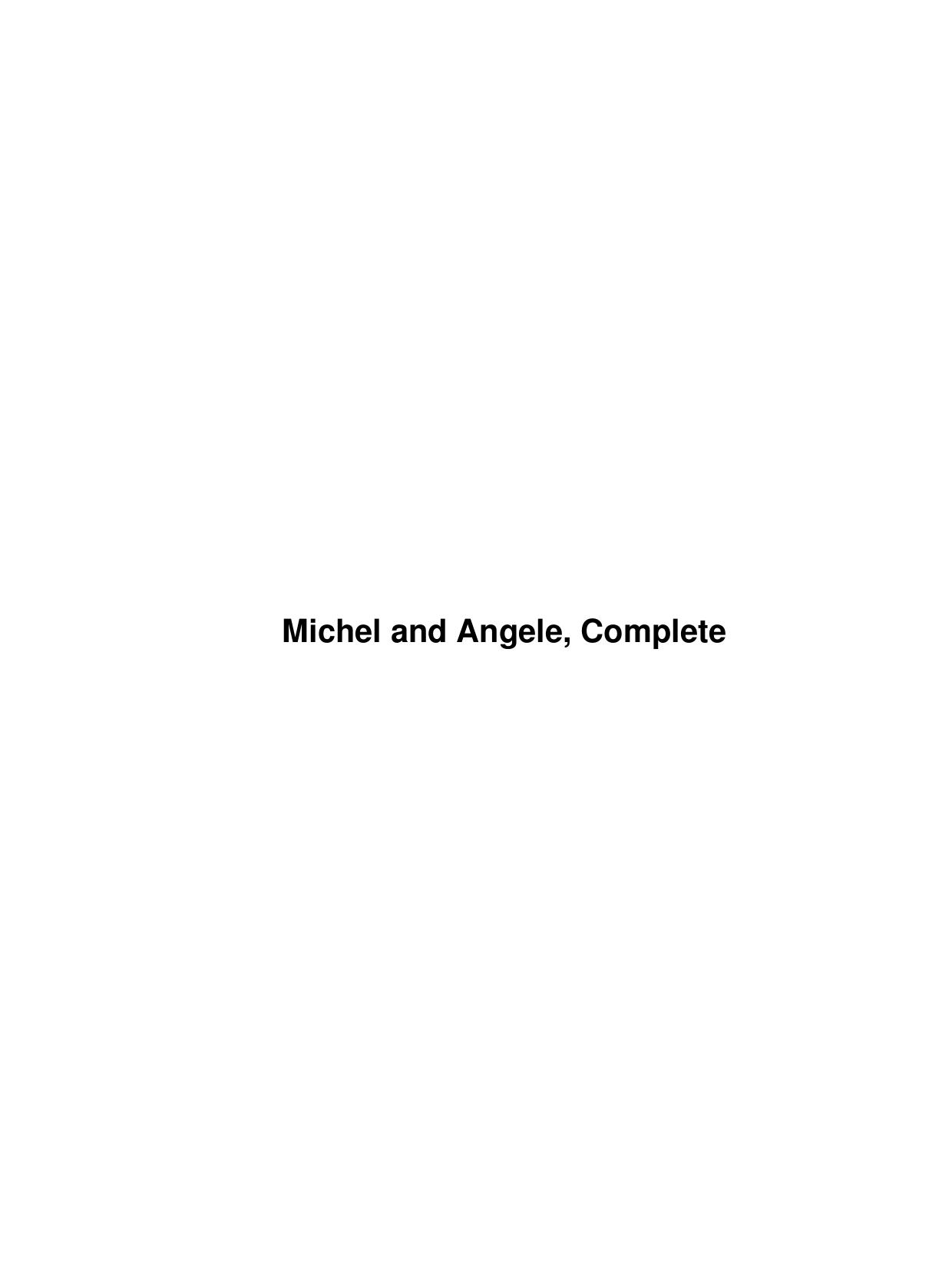 Michel and Angele, Complete by Unknown
