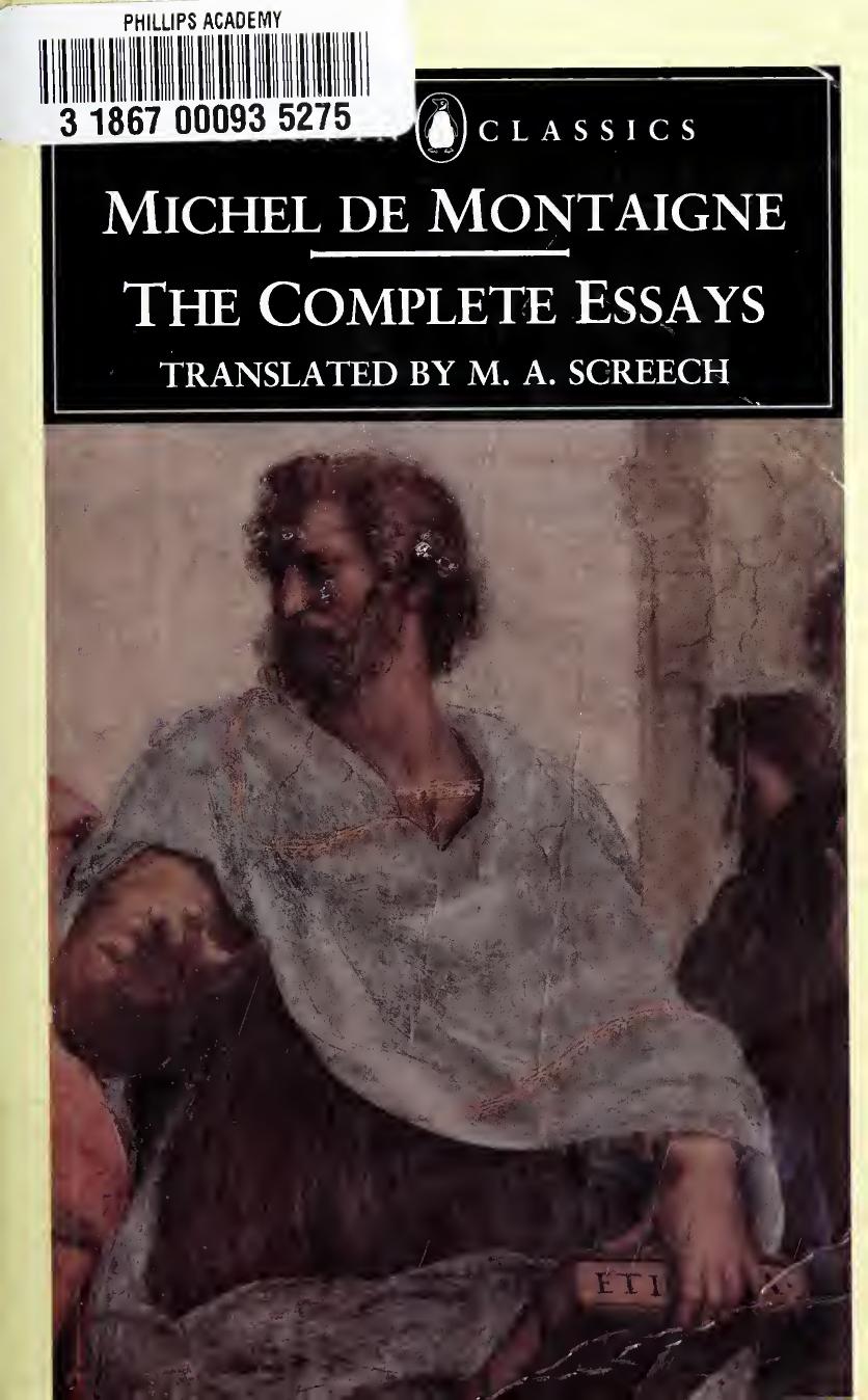 Michel de Montaigne - The Complete Essays (Penguin Classics) by Michel de Montaigne