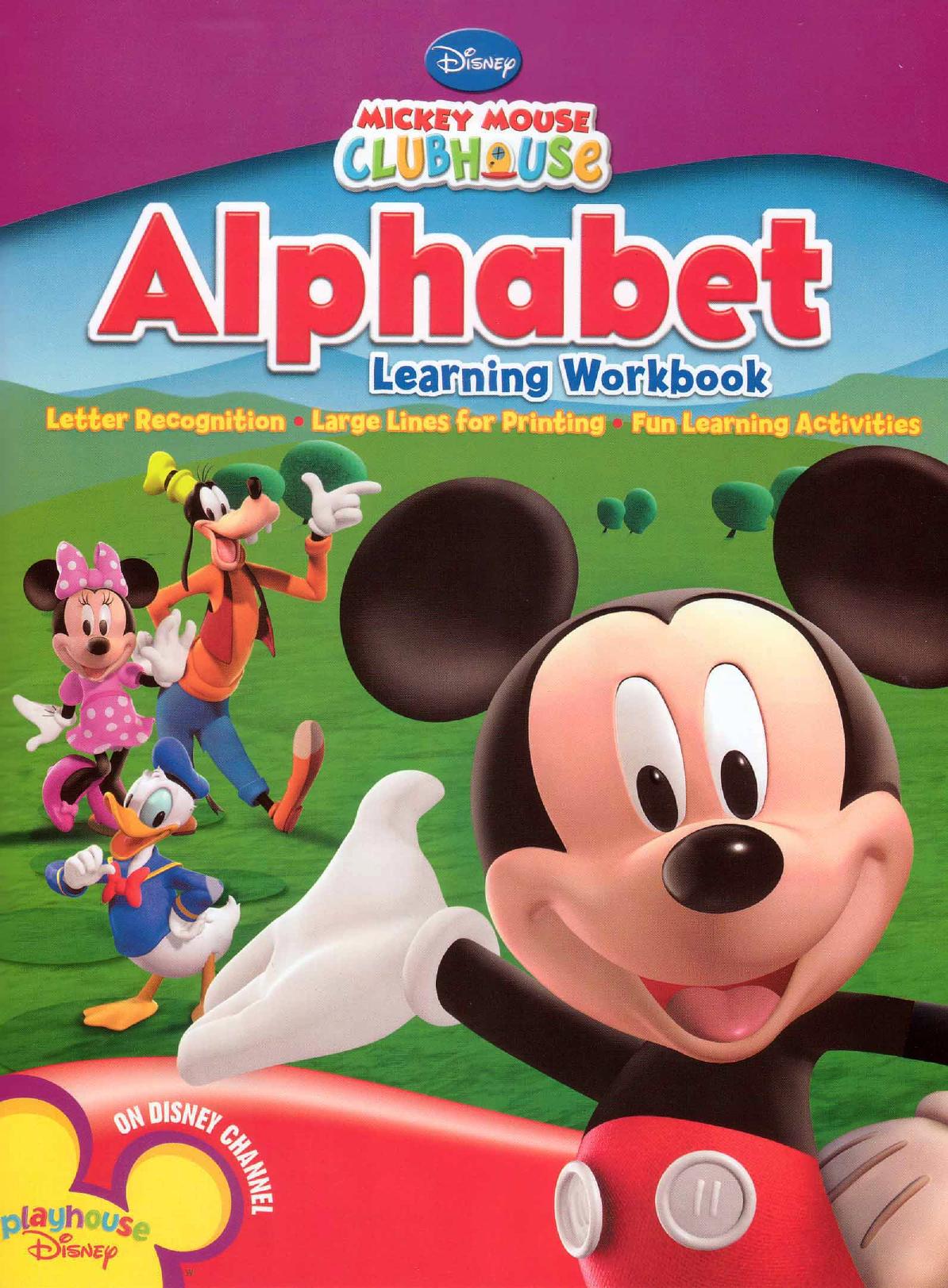 Mickey Mouse Clubhouse Alphabet Workbook by Disney