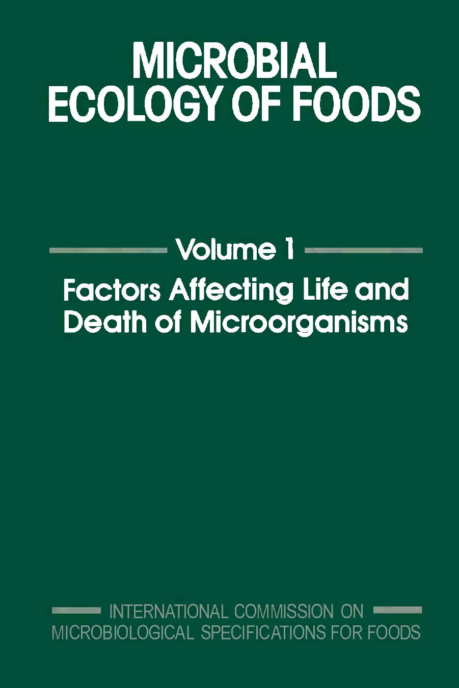 Microbial Ecology of Foods V1 by ICMSF Unknown