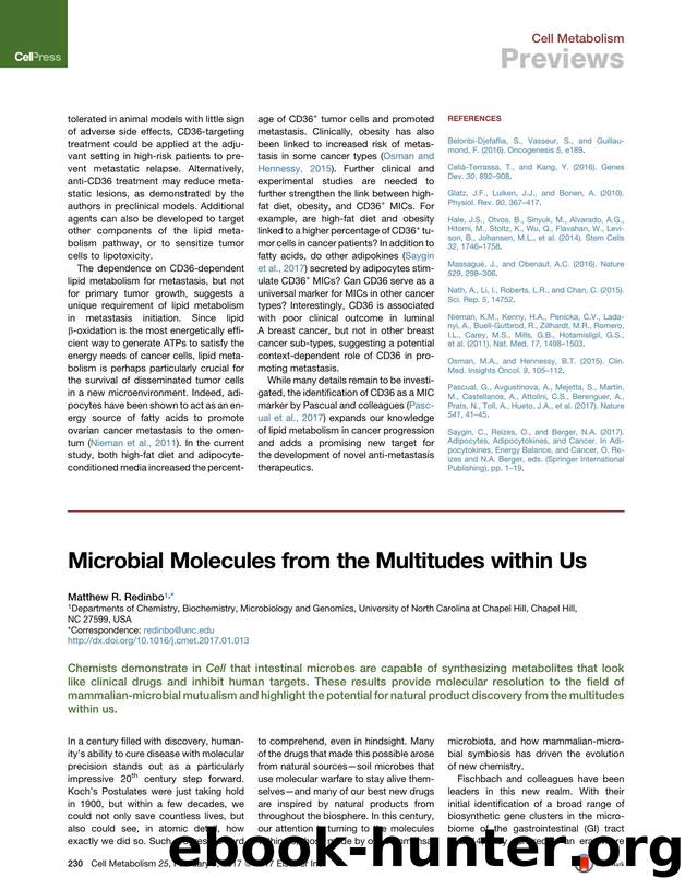 Microbial Molecules from the Multitudes within Us by Matthew R. Redinbo