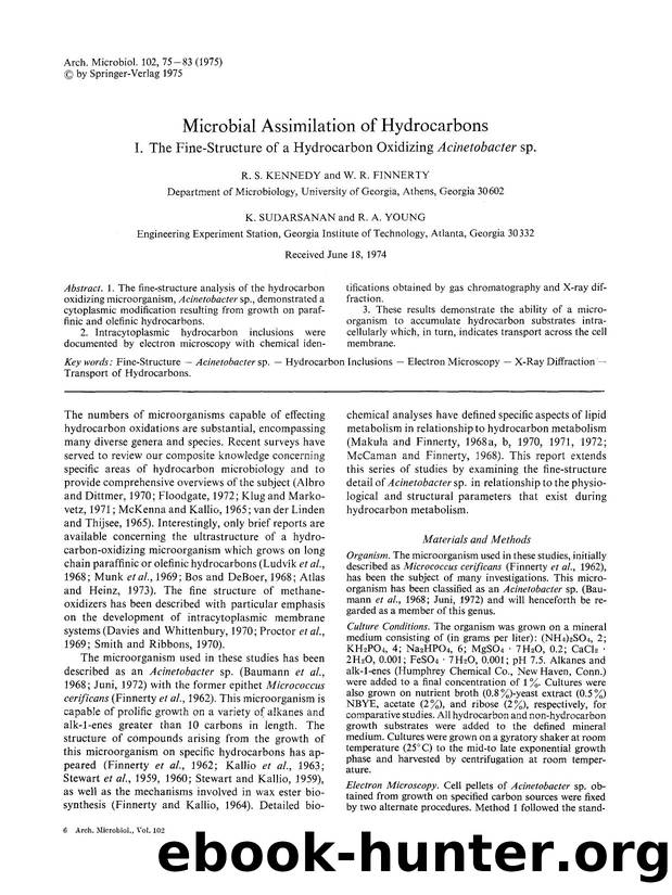 Microbial assimilation of hydrocarbons by Unknown